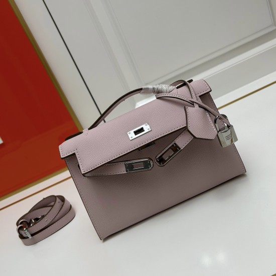 Hermes Swift Kelly Pochette Pink