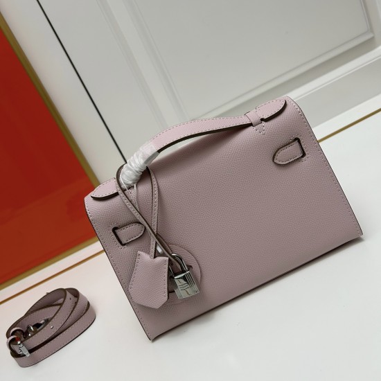 Hermes Swift Kelly Pochette Pink