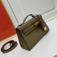 Hermes Swift Kelly Pochette Light Brown