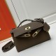 Hermes Swift Kelly Pochette Dark Brown