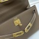 Hermes Swift Kelly Pochette Dark Brown