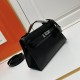 Hermes Swift Kelly Pochette Black