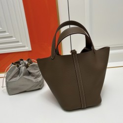 Hermes Picotin Lock 18 Dark Brown