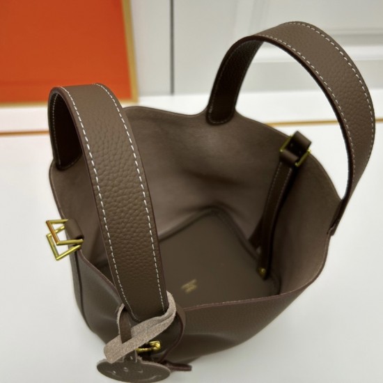 Hermes Picotin Lock 18 Dark Brown