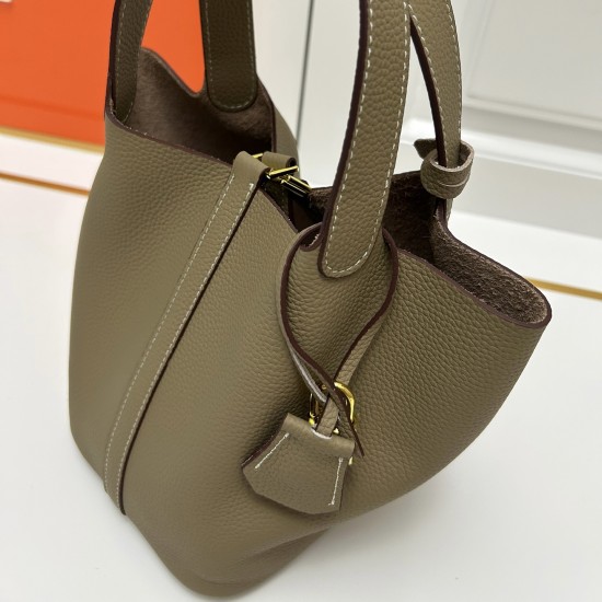 Hermes Picotin Lock 18 Light Brown