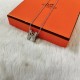 Hermes Pop “H” logo Necklace Set With Pavé Diamonds On The Spiral