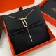 Hermes New Farandole Necklace With Diamonds White Gold/Rose Gold