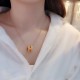 Hermes Pop H Pendant Necklace In Yellow