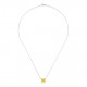 Hermes Pop H Pendant Necklace In Yellow