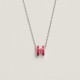 Hermes Pop H Pendant Necklace In Red