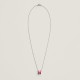 Hermes Pop H Pendant Necklace In Red