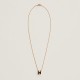 Hermes Pop H Pendant Necklace In Black