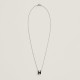 Hermes Pop H Pendant Necklace In Black