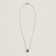 Hermes Pop H Pendant Necklace In Navy