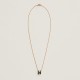 Hermes Pop H Pendant Necklace In Forest Green