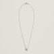 Hermes Pop H Pendant Necklace In Pale Yellow