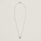 Hermes Pop H Pendant Necklace In White