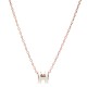 Hermes Pop H Pendant Necklace In White