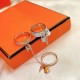 Hermes Lock and Key Ring With Rose Gold/Yellow Gold/White Gold Party Style Lady Jewelry