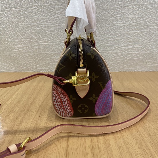 LV LouisVuitton Pumpkin LV x YK SPEEDY BANDOULIÈRE 20 Bag Hand Bag,Shoulder Bags