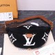 LV LouisVuitton Hand Bag,Shoulder Bags 022 Flocked Velvet Plush BUMBAG