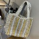 PRADA Shoulder Bags 001 Woven Tote Bag