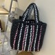 PRADA Shoulder Bags 003 Woven Tote Bag