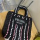 PRADA Shoulder Bags 003 Woven Tote Bag