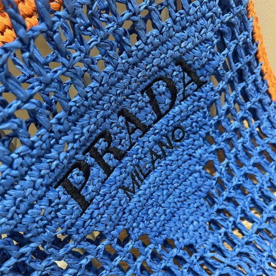 PRADA Shoulder Bags 010 Woven Tote Bag