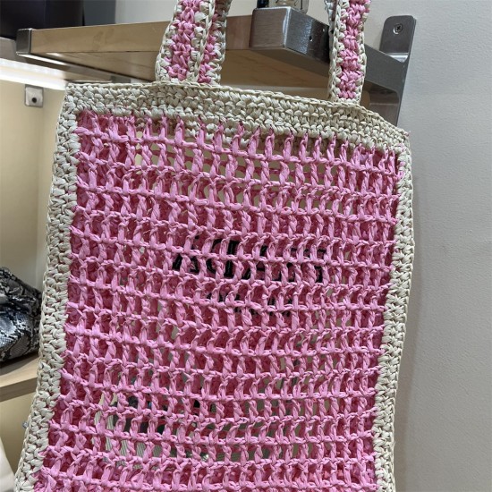 PRADA Shoulder Bags 010 Woven Tote Bag