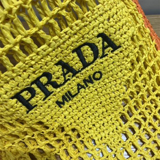 PRADA Shoulder Bags 010 Woven Tote Bag