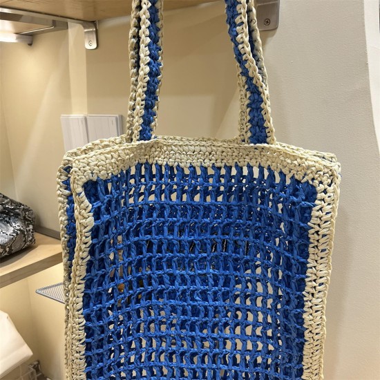 PRADA Shoulder Bags 010 Woven Tote Bag