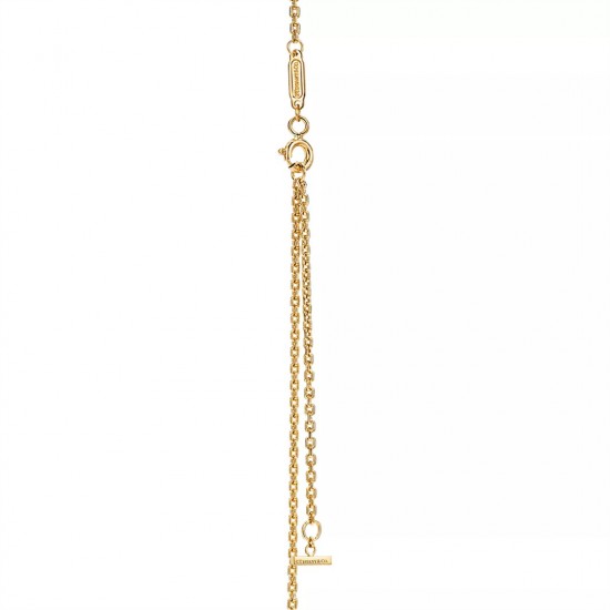 Tiffany T Smile Pendant in Yellow Gold, Large