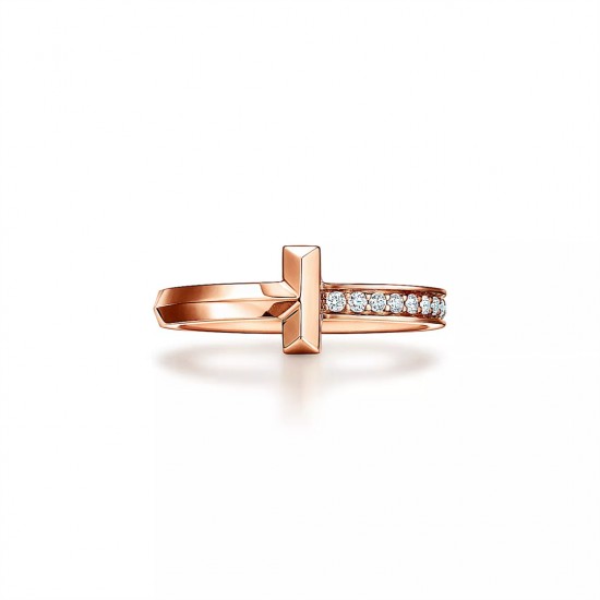 Tiffany T1 Ring 18k Gold With Diamonds 