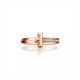 Tiffany T1 Ring 18k Gold With Diamonds 