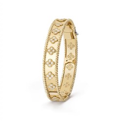 Van Cleef & Arpels Perlee Clovers Hoop Bracelets