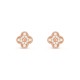 Van Cleef & Arpels Magic Alhambra Earrings With Pave Diamonds 3 Colors