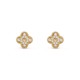 Van Cleef & Arpels Magic Alhambra Earrings With Pave Diamonds 3 Colors