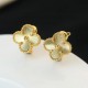 Van Cleef & Arpels Vintage Alhambra Earring Guilloche 3 Colors