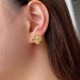 Van Cleef & Arpels Vintage Alhambra Earring Guilloche 3 Colors