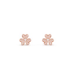 Van Cleef & Arpels Frivole Earrings With Pave Diamond 3 Colors Mini