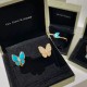 Van Cleef & Arpels Two Butterfly Pendant Yellow Gold With Diamonds