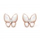 Van Cleef & Arpels Two Butterfly Pendant Mother-of-pearl With Diamond in Rose Gold