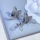 Van Cleef & Arpels Two Butterfly Pendant With Diamonds White Gold