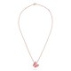 Van Cleef & Arpels Two Butterfly Pendant With Diamonds Pink