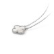 Van Cleef & Arpels Vintage Alhambra Necklace in White