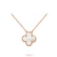 Van Cleef & Arpels Vintage Alhambra Necklace in White