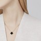 Van Cleef & Arpels Vintage Alhambra Necklace in Black