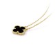 Van Cleef & Arpels Vintage Alhambra Necklace in Black