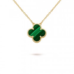 Van Cleef & Arpels Vintage Alhambra Necklace in Green